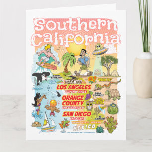 Zuidelijke Californische blanco Kaart