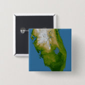 Zuidelijke Florida Vierkante Button 5,1 Cm (Voorkant /achterkant)