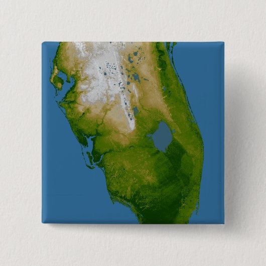 Zuidelijke Florida Vierkante Button 5,1 Cm (Voorkant)