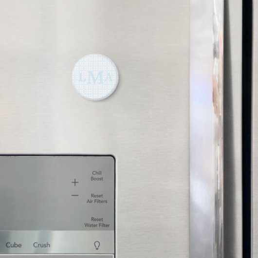 Zuidelijke Gingham-monogram afstuderen met preppy- Magneet (Insitu (Koelkast))