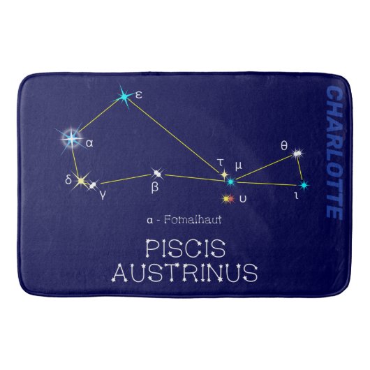 Zuidelijke Hemisphere Constellation Piscis Austrin Badmat (Voorkant)