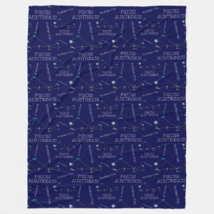Zuidelijke Hemisphere Constellation Piscis Austrin Fleece Deken