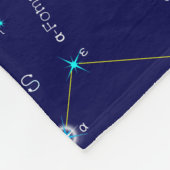 Zuidelijke Hemisphere Constellation Piscis Austrin Fleece Deken (Hoek)
