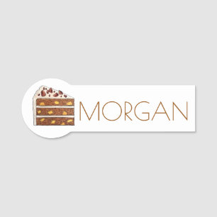 Zuidelijke Hummingbird Cake Slice Dessert Bake Sal Naamplaatje