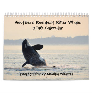 Zuidelijke Ingezetene Killer Whale Agenda 2016 Kalender