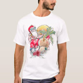 Zuidelijke Kerstmis | Heet Holly Jolly Santa Claus T-shirt (Voorkant)