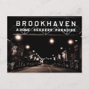 Zuidelijke Kerstmis van Brookhaven de Mississippi Feestdagenkaart