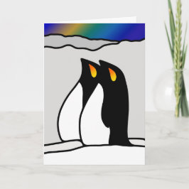 Zuidelijke lichten feestdagen kaart