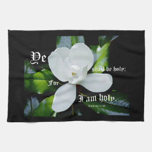 Zuidelijke Magnolia met Leviticus 11:44 Theedoek