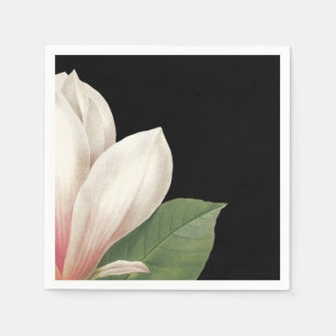 Zuidelijke Magnoliabloem   Roze Wit Zwart Servetten