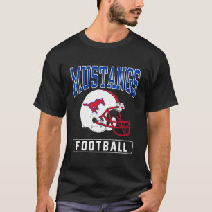 Zuidelijke methodist Smu Mustangs Football helm T-shirt