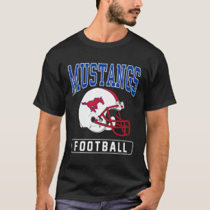 Zuidelijke methodist Smu Mustangs Football helm T-shirt