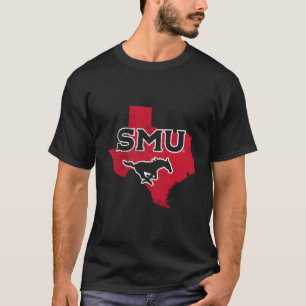 Zuidelijke methodist Smu Mustangs State Shape T-shirt