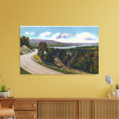 Zuidelijke nadering van het meer vanaf de weg canvas afdruk (Insitu (Woonkamer))