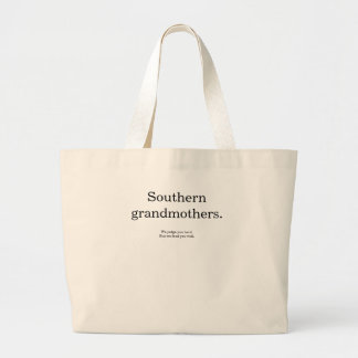 Zuidelijke oma's: streng oordelen; goed voeden grote tote bag