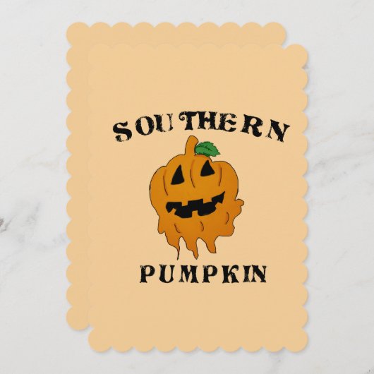 zuidelijke pompoen kaart (Voorkant / Achterkant)