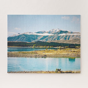 Zuidelijke reis van het meer van Tekapo Nieuw-Zeel Legpuzzel