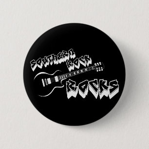 Zuidelijke rockmuziek ronde button 5,7 cm