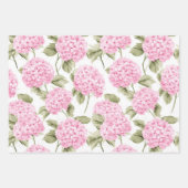 Zuidelijke Roze Hortensia Inpakpapier Vel (Voorkant 3)