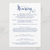 Zuidelijke Schone Marine Welkomstbrief & Reisprogr Programma (Achterkant)