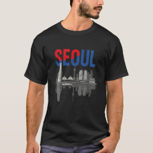 Zuidelijke stadsgezicht van Seoul Zuid-Korea Reis T-shirt