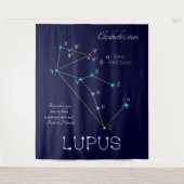 Zuidelijke sterrenbeeld Wolf Wandkleed (Voorkant)