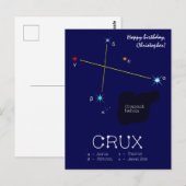 Zuidelijke sterrenhemel sterrenbeeld Zuiderkruis Briefkaart (Voorkant / Achterkant)