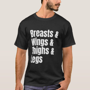 Zuidelijke stijl voedsel gebakken kip ingrediënten t-shirt