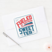Zuidelijke Sweet Tea Square Stickers (Envelop)