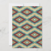 Zuidelijke westerne boho-stammenbruiloft kaart (Achterkant)