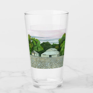 Zuidelijke zonsondergang glas