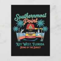 Zuidelijkste Punt Key West Retro Tropische Sfeer