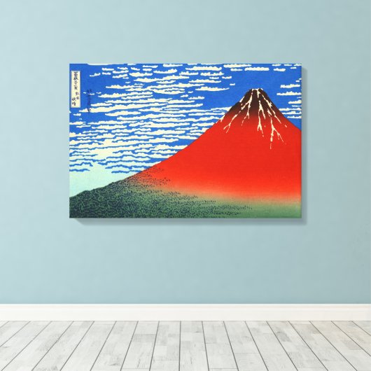Zuiderwind, heldere hemel Katsushika Hokusai 1830 Canvas Afdruk (Insitu (Houten vloer))