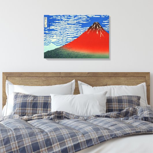 Zuiderwind, heldere hemel Katsushika Hokusai 1830 Canvas Afdruk (Insitu (Slaapkamer))