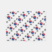 Zuidkoreaanse Vlag - Korea - Taegeukgi - 대한민국의국기 Fleece Deken (Voorkant (Horizontaal))