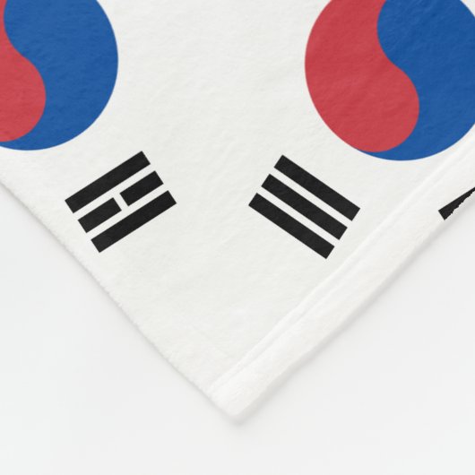 Zuidkoreaanse Vlag - Korea - Taegeukgi - 대한민국의국기 Fleece Deken (Hoek)