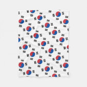 Zuidkoreaanse Vlag - Korea - Taegeukgi - 대한민국의국기 Fleece Deken (Voorkant)