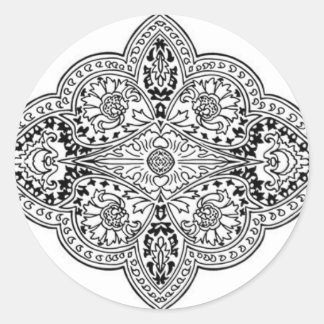 Zuidoost-Aziatisch ontwerp 2 Ronde Sticker