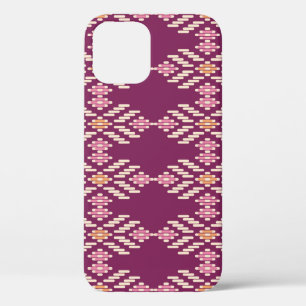 Zuidoost-Aziatisch: Retro Aboriginal Pattern iPhone 12 Hoesje