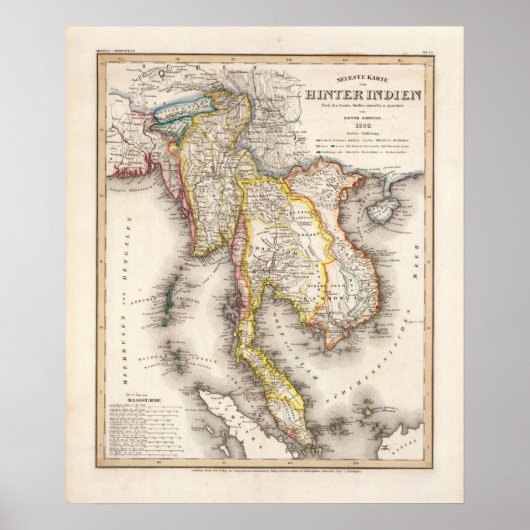 Zuidoost-Azië Poster (Voorkant)