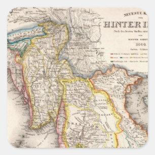 Zuidoost-Azië Vierkante Sticker