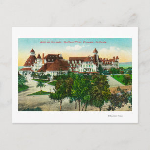 Zuidoostelijk Uitzicht van het Hotel del Coronado Briefkaart