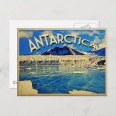 Zuidpool Antarctica Briefkaart (Voorkant / Achterkant)