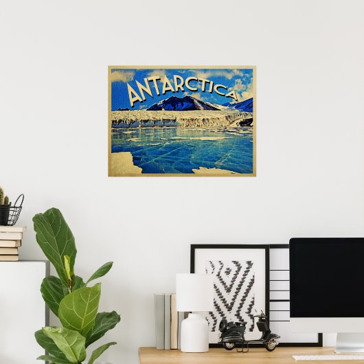 Zuidpool Antarctica Poster (Thuiskantoor)