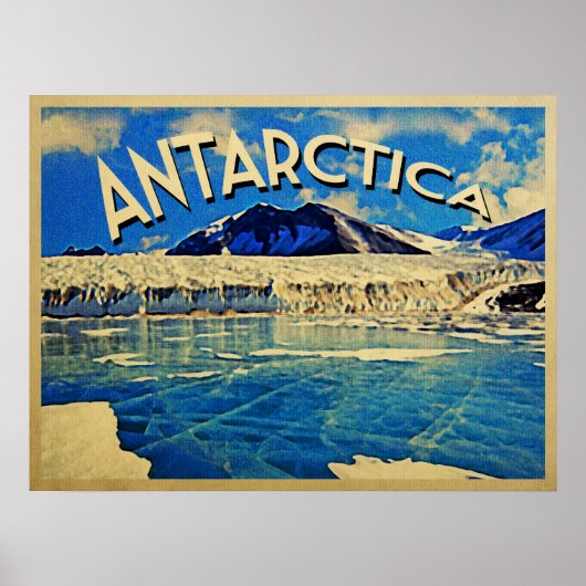  Zuidpool Antarctica Poster (Voorkant)
