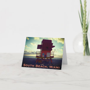 Zuidstrand, Miami Lifeguard Stand (Ocean Rescue) Bedankkaart