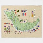 ZUIDVIETNAM FLEECE DEKEN (Voorkant (Horizontaal))