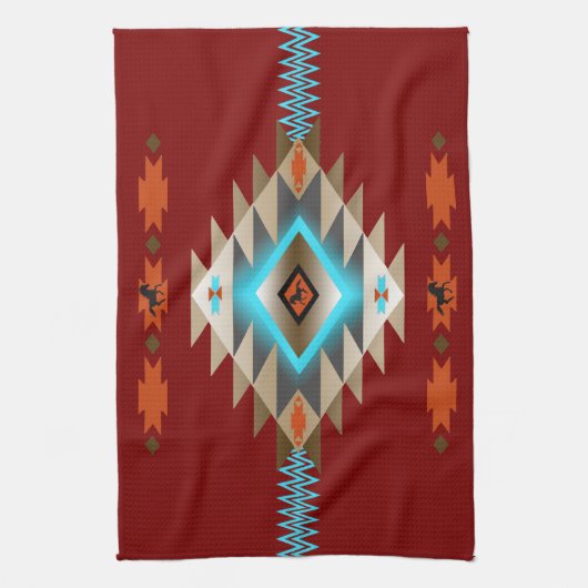 Zuidwest 3 - veranderlijke kleur theedoek (Verticaal)