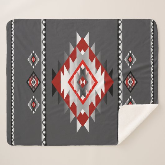 Zuidwest 5 - veranderlijke kleur sherpa deken (Voorkant (horizontaal))