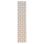 Zuidwest-Abstracte aardetinten Pattern Art Korte Tafelloper (Voorkant)